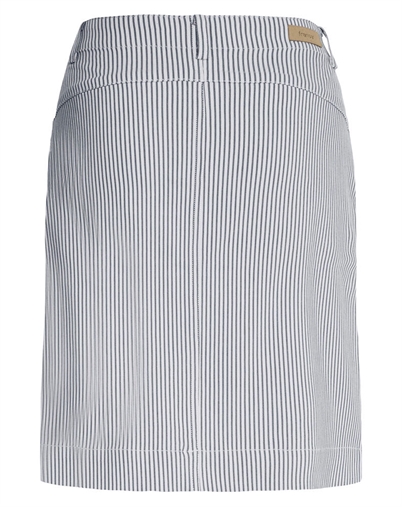 Fransa - FREna Nederdel 3 - Birch With Navy Blazer Stripe